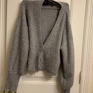 Crop grey Cardigan